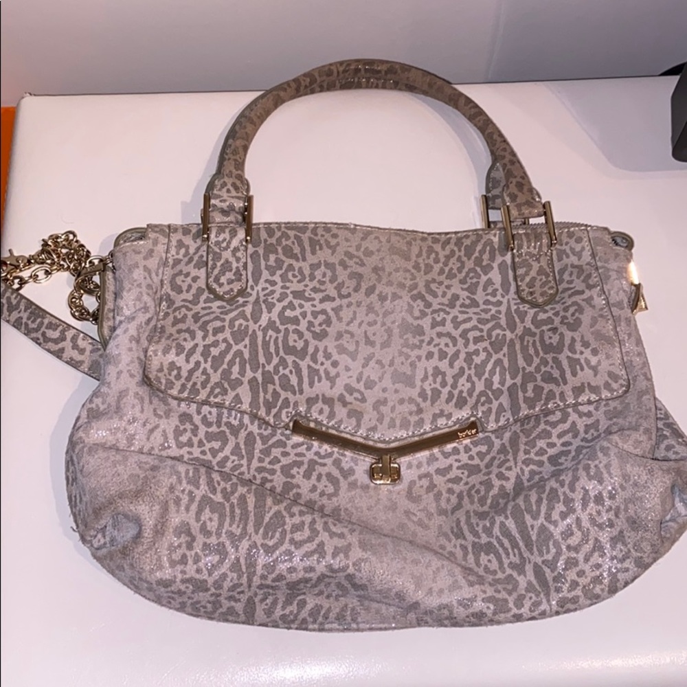 Botkier grey leopard bag